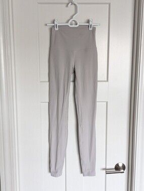 Lululemon Align Double Lined 28" Leggings- Light Grey sz 2